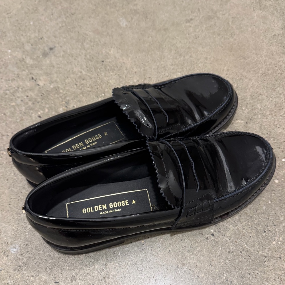 Golden Goose Glossy Black Women's Loafers - Patent Leather